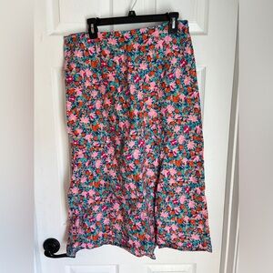 Floral Loft midi skirt